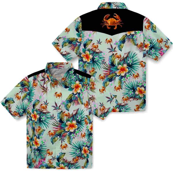 Crab Tropical Foliage Hawaiian Shirt Latest Model