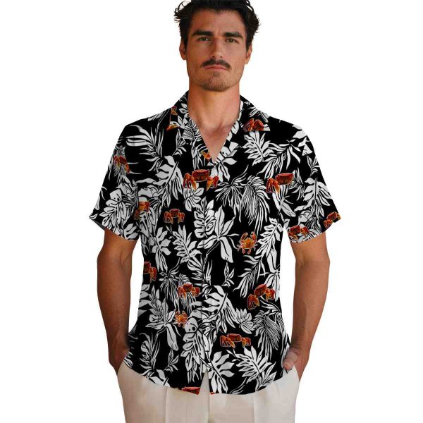 Crab Tropical Leaf Hawaiian Shirt High quality