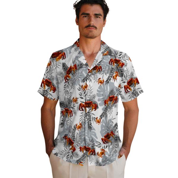 Crab Tropical Leaves Hawaiian Shirt High quality