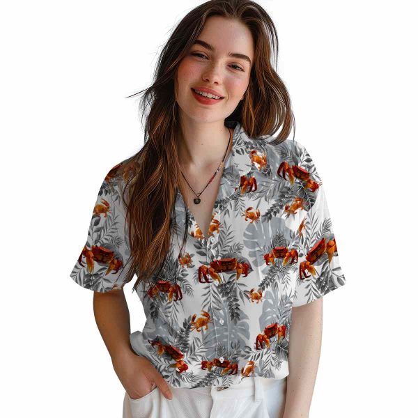 Crab Tropical Leaves Hawaiian Shirt Trendy