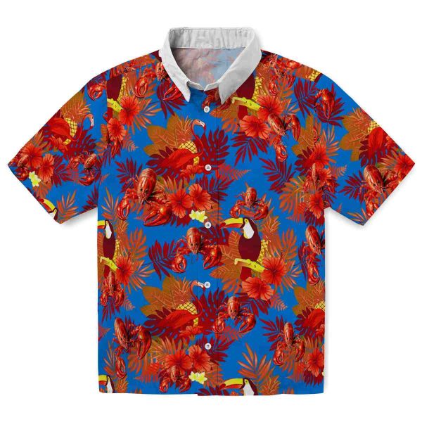 Crawfish Floral Toucan Hawaiian Shirt Best selling