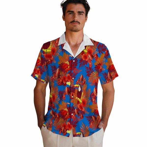 Crawfish Floral Toucan Hawaiian Shirt High quality