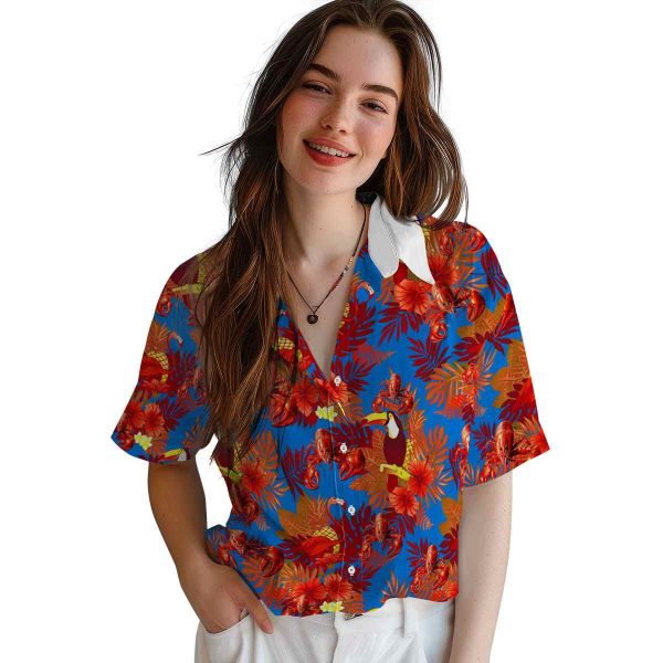 Crawfish Floral Toucan Hawaiian Shirt Trendy