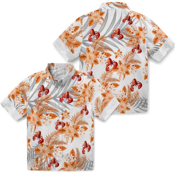 Crawfish Hibiscus Palm Leaves Hawaiian Shirt Latest Model