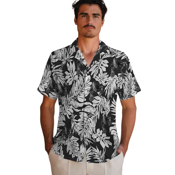 Crawfish Monstera Leaf Pattern Hawaiian Shirt High quality