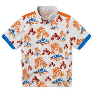 Crawfish Palm Island Print Hawaiian Shirt Best selling