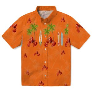 Crawfish Surfboard Palm Hawaiian Shirt Best selling