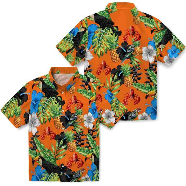 Crawfish Toucan Hibiscus Pineapple Hawaiian Shirt Latest Model