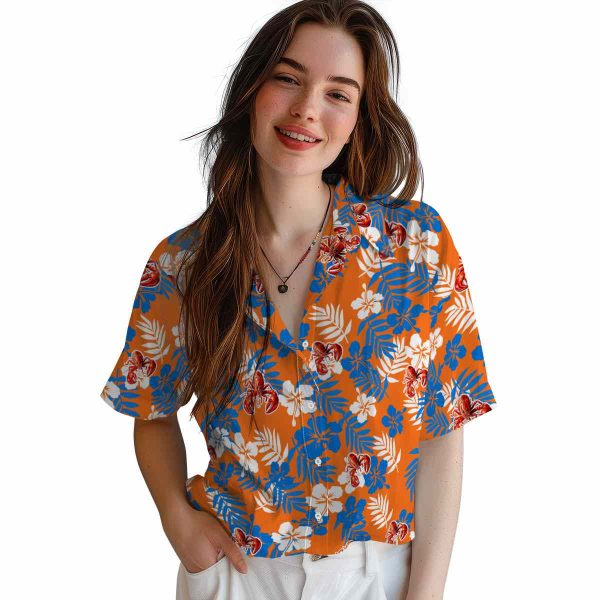 Crawfish Tropical Floral Hawaiian Shirt Trendy