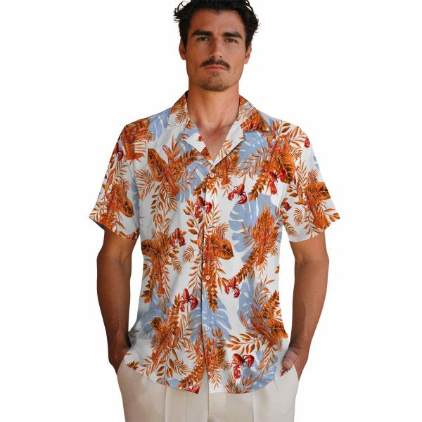 Crawfish Tropical Leaves Hawaiian Shirt High quality