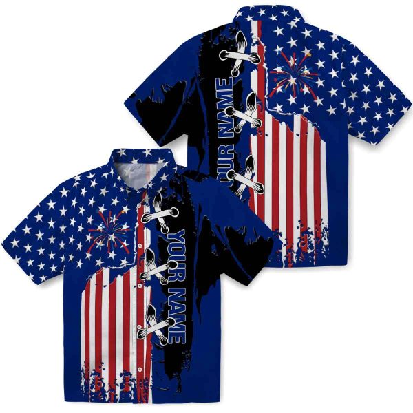 Custom 4th Of July Stitched Flag Hawaiian Shirt Latest Model