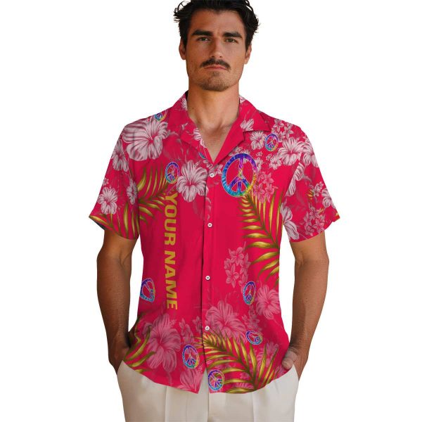 Custom 60s Hibiscus Print Hawaiian Shirt High quality