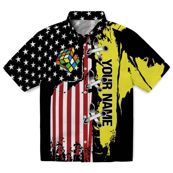 Custom 80s Stitched Flag Hawaiian Shirt Best selling