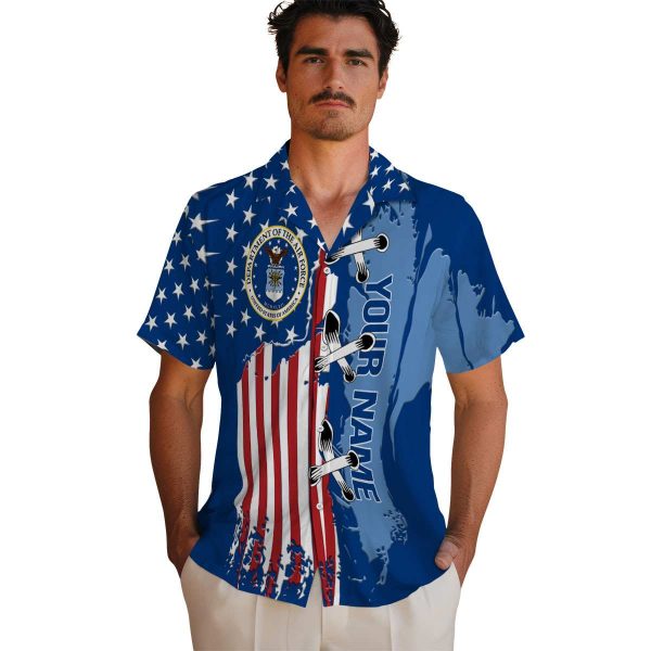 Custom Air Force Stitched Flag Hawaiian Shirt High quality