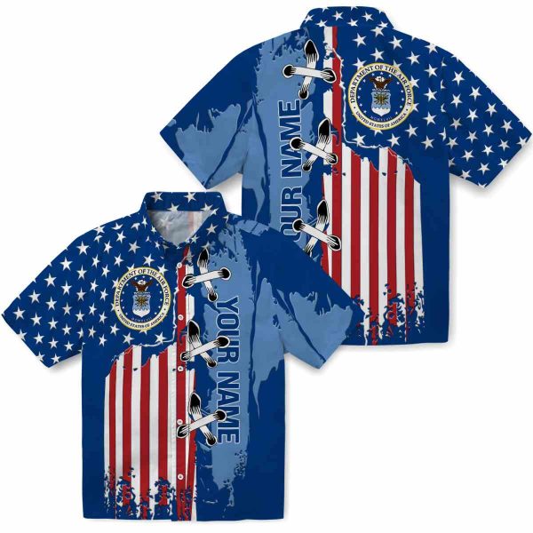 Custom Air Force Stitched Flag Hawaiian Shirt Latest Model