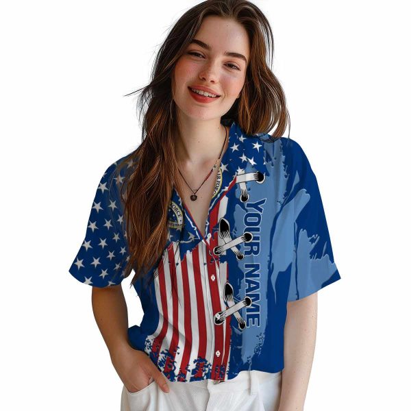 Custom Air Force Stitched Flag Hawaiian Shirt Trendy