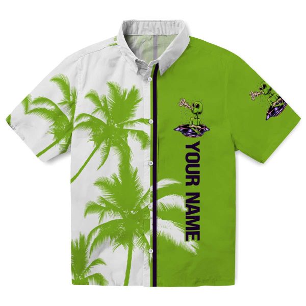 Custom Alien Palm Trees Hawaiian Shirt Best selling