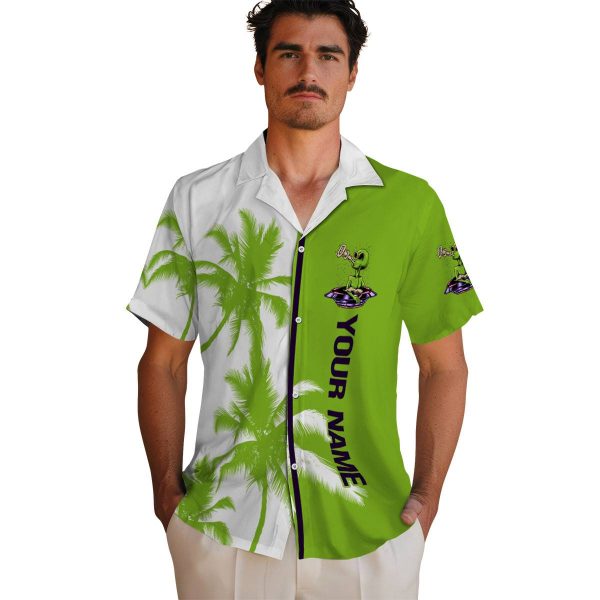 Custom Alien Palm Trees Hawaiian Shirt High quality