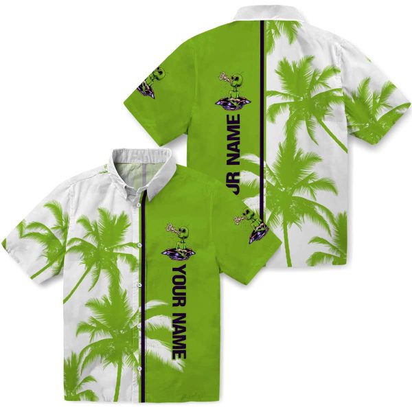 Custom Alien Palm Trees Hawaiian Shirt Latest Model