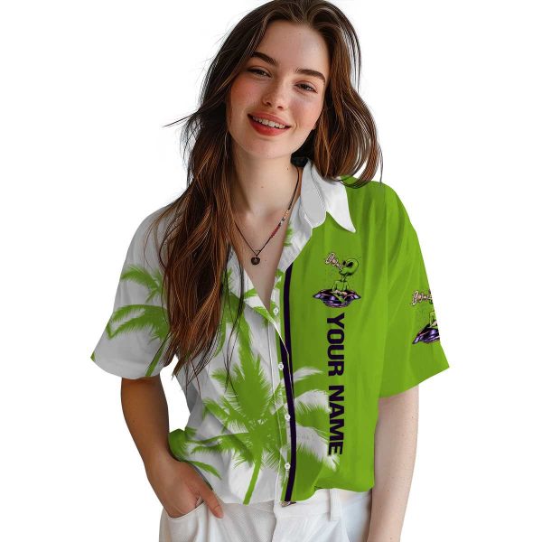 Custom Alien Palm Trees Hawaiian Shirt Trendy