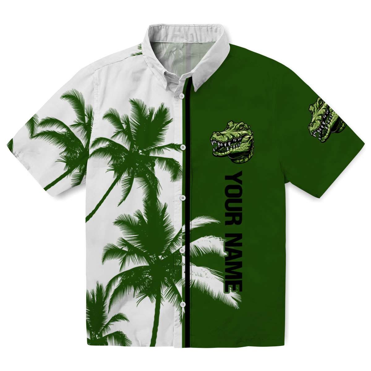 Custom Alligator Palm Trees Hawaiian Shirt Best selling