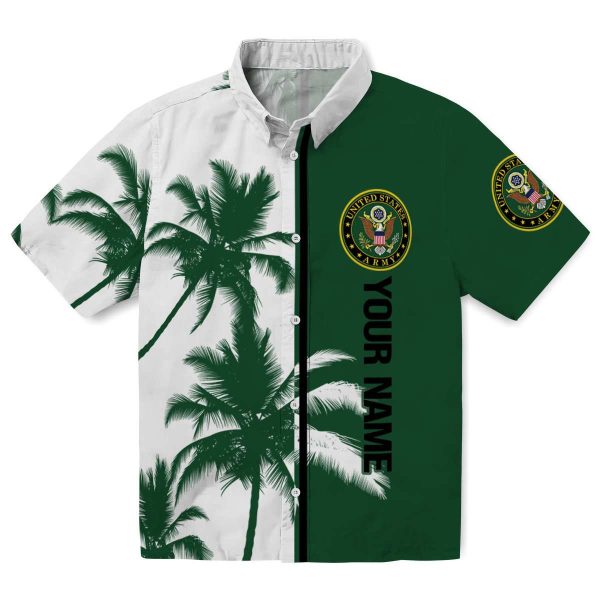 Custom Army Palm Trees Hawaiian Shirt Best selling