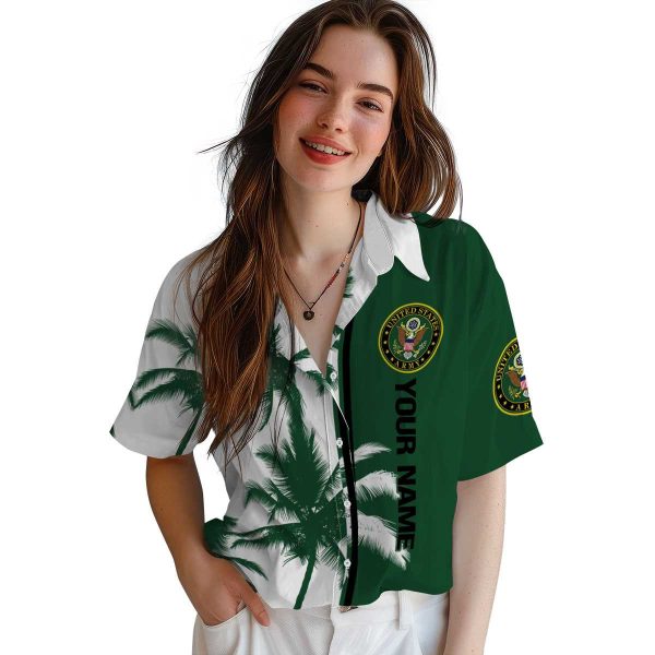 Custom Army Palm Trees Hawaiian Shirt Trendy