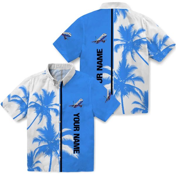 Custom Aviation Palm Trees Hawaiian Shirt Latest Model