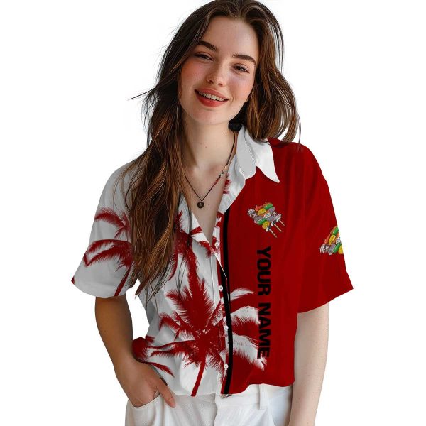 Custom BBQ Palm Trees Hawaiian Shirt Trendy