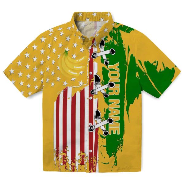 Custom Banana Stitched Flag Hawaiian Shirt Best selling