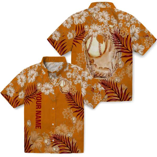 Custom Baseball Hibiscus Print Hawaiian Shirt Latest Model