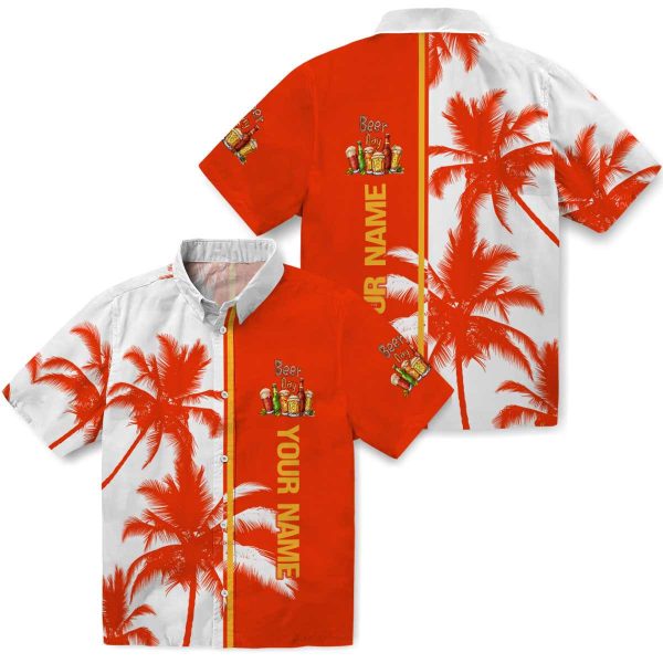 Custom Beer Palm Trees Hawaiian Shirt Latest Model