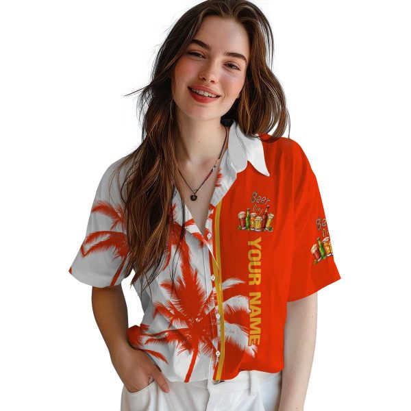 Custom Beer Palm Trees Hawaiian Shirt Trendy