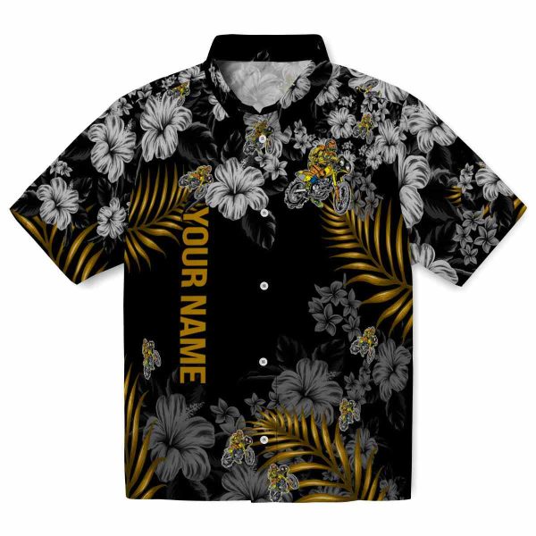 Custom Biker Hibiscus Print Hawaiian Shirt Best selling