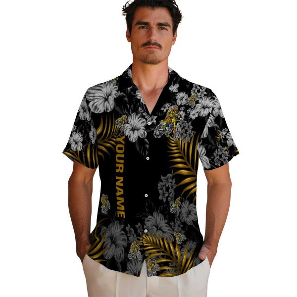 Custom Biker Hibiscus Print Hawaiian Shirt High quality