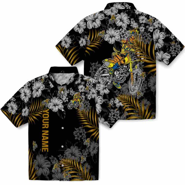 Custom Biker Hibiscus Print Hawaiian Shirt Latest Model