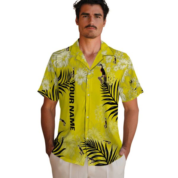 Custom Bird Hibiscus Print Hawaiian Shirt High quality