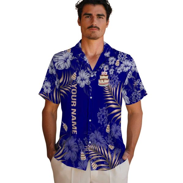 Custom Birthday Hibiscus Print Hawaiian Shirt High quality 1