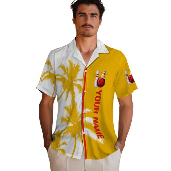 Custom Bowling Palm Trees Hawaiian Shirt High quality