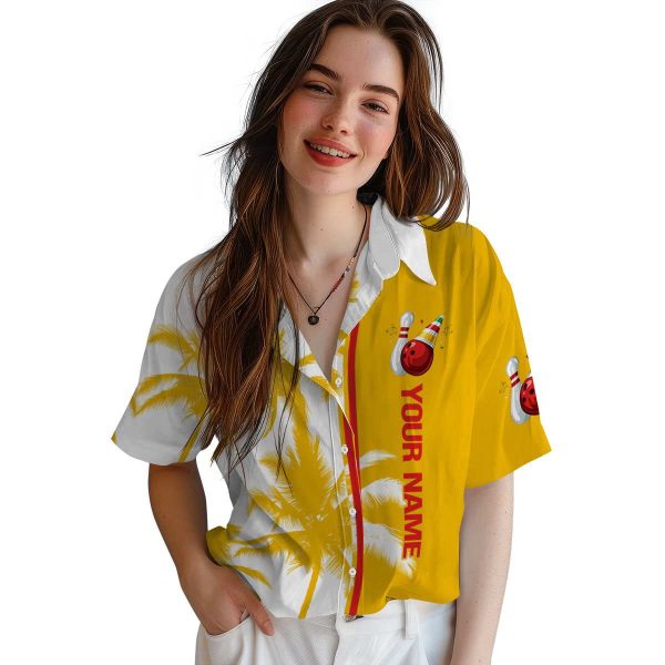 Custom Bowling Palm Trees Hawaiian Shirt Trendy