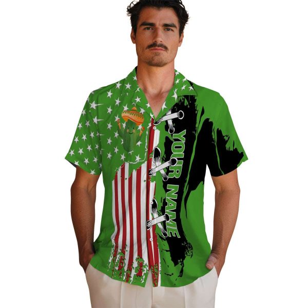 Custom Cactus Stitched Flag Hawaiian Shirt High quality