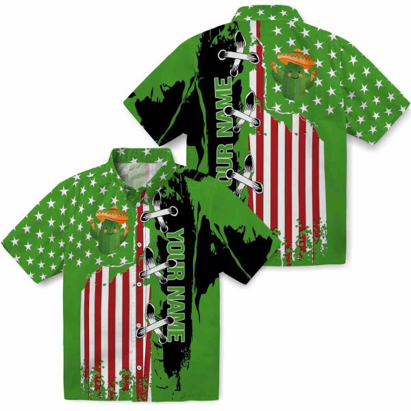 Custom Cactus Stitched Flag Hawaiian Shirt Latest Model