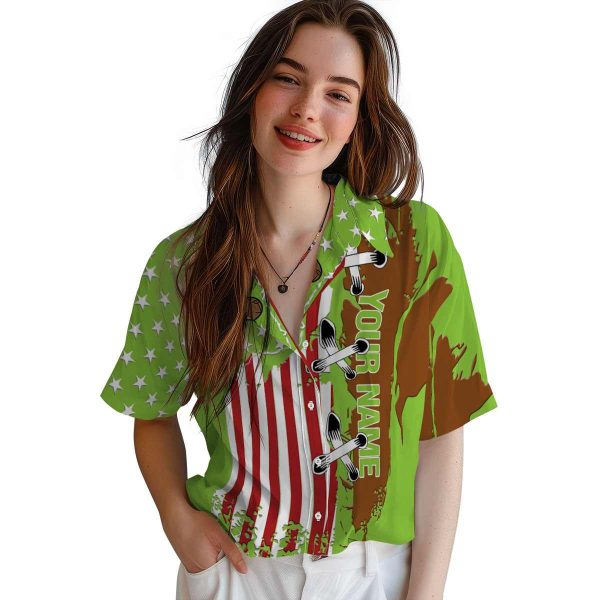 Custom Capybara Stitched Flag Hawaiian Shirt Trendy