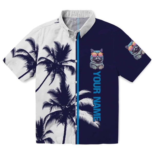 Custom Cat Palm Trees Hawaiian Shirt Best selling