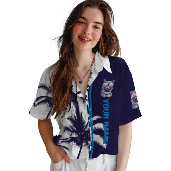 Custom Cat Palm Trees Hawaiian Shirt Trendy