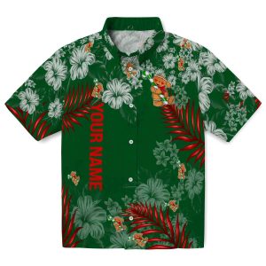 Custom Christmas Hibiscus Print Hawaiian Shirt Best selling