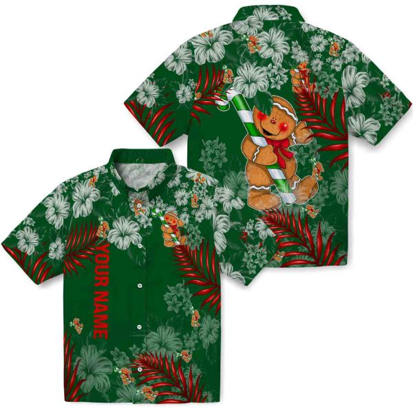 Custom Christmas Hibiscus Print Hawaiian Shirt Latest Model