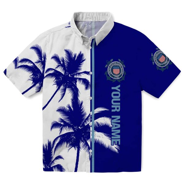 Custom Coast Guard Palm Trees Hawaiian Shirt Best selling