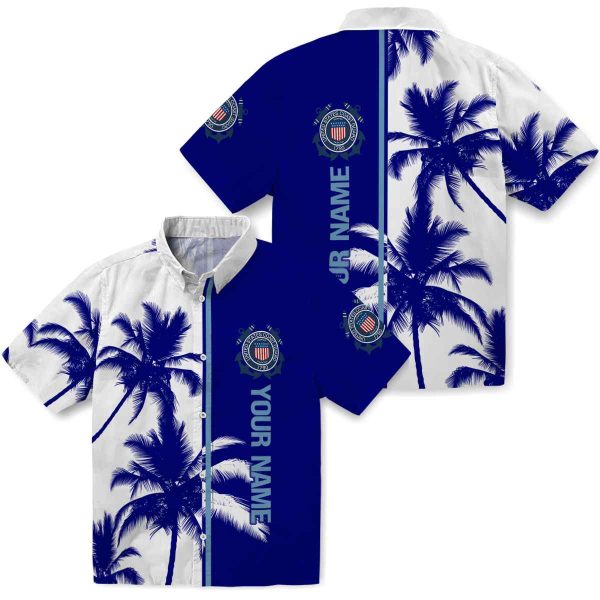 Custom Coast Guard Palm Trees Hawaiian Shirt Latest Model