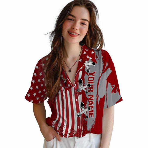 Custom Construction Stitched Flag Hawaiian Shirt Trendy